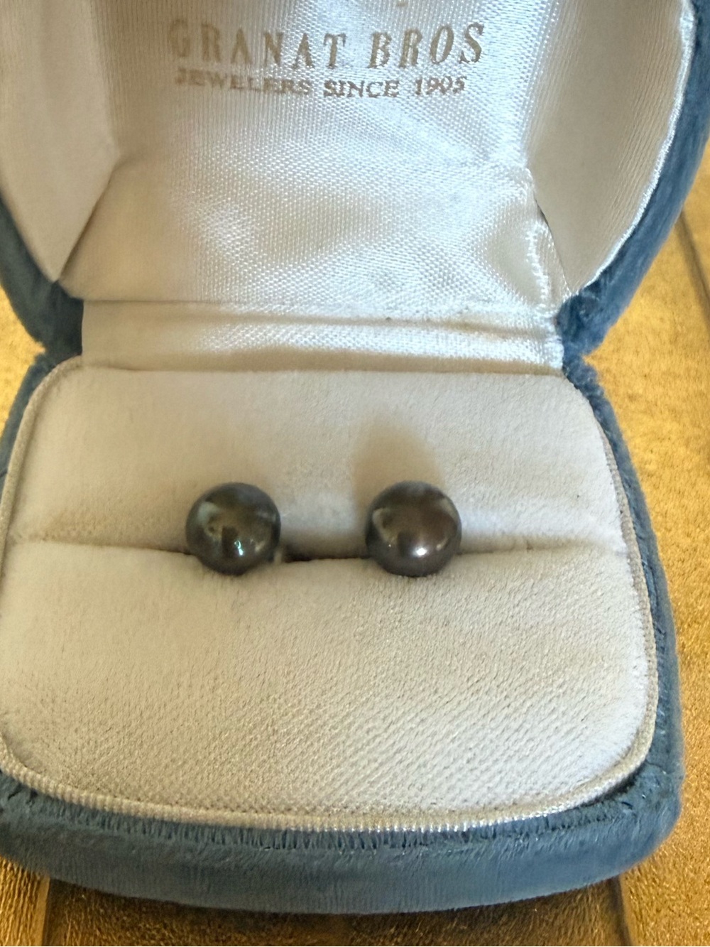 Tahitian caviar pearl State Sterling silver 925 earrings